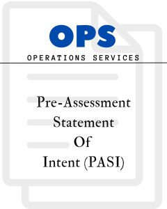 Pre-Assessment Statement Of Intent (PASI)